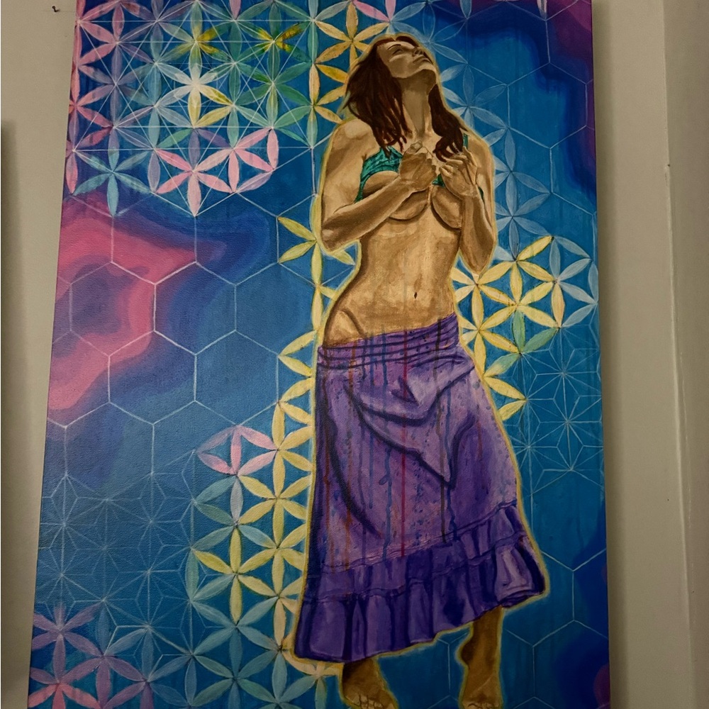 Colorful Abstract Woman Canvas Art
